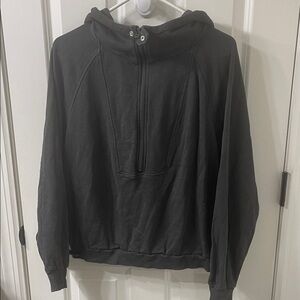 Stylish Black Zip-Up Women's Hoodie